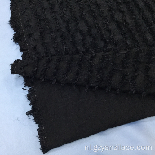 Zwarte Teal Jacuqard-stof voor kleding